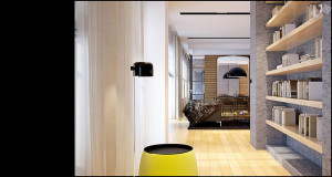 Interior projectand visualization of a loft in London - Hallway