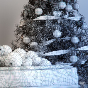 Merry Christmas from PressEnter Design 2012 - 70m2 wire render