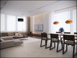 Tissu Architecture interior design - living room