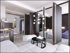 Interior visualizations - sample apartments Vivienda Investment