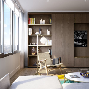 Model works media Redrow Blake Tower Interior visualisation